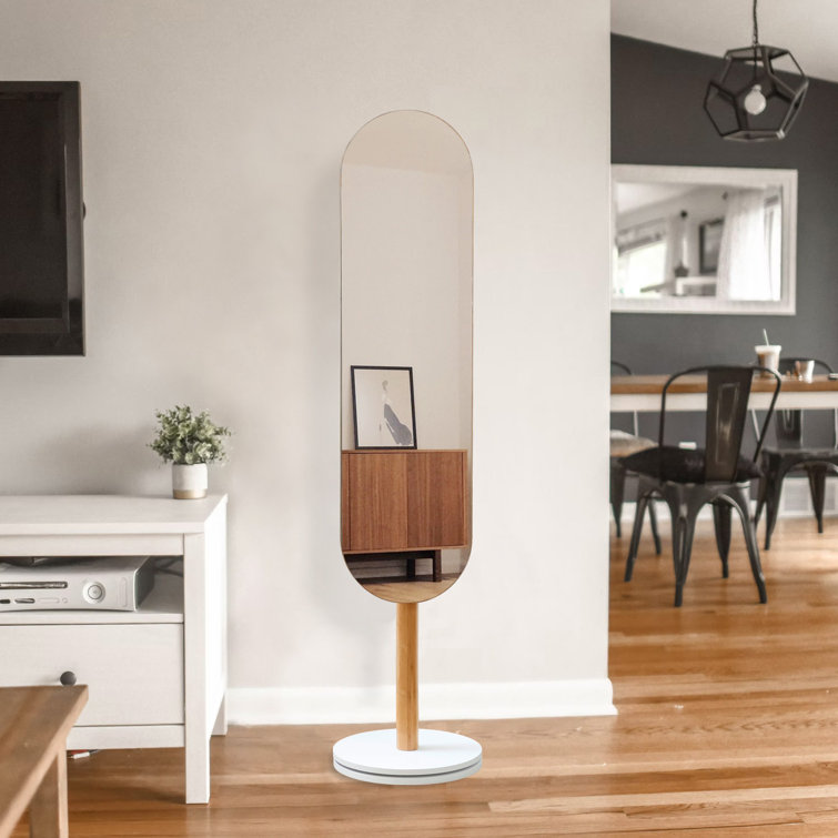 Latitude Run® Oval Floor Mirror Wayfair